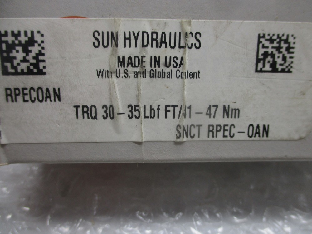 SUN HYDRAULICS RPECOAN VALVE NSMP
