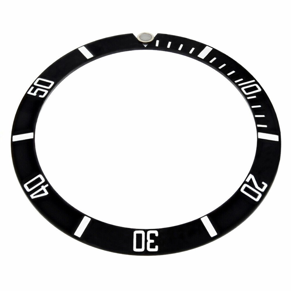 REPLACEMENT BEZEL INSERT BLACK FOR WATCH 36.50MM X 29.70MM