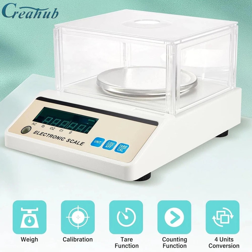 Lab Scale 3000g x 0.01g High Precision Electronic Analytical Balance g/lb/oz/ct