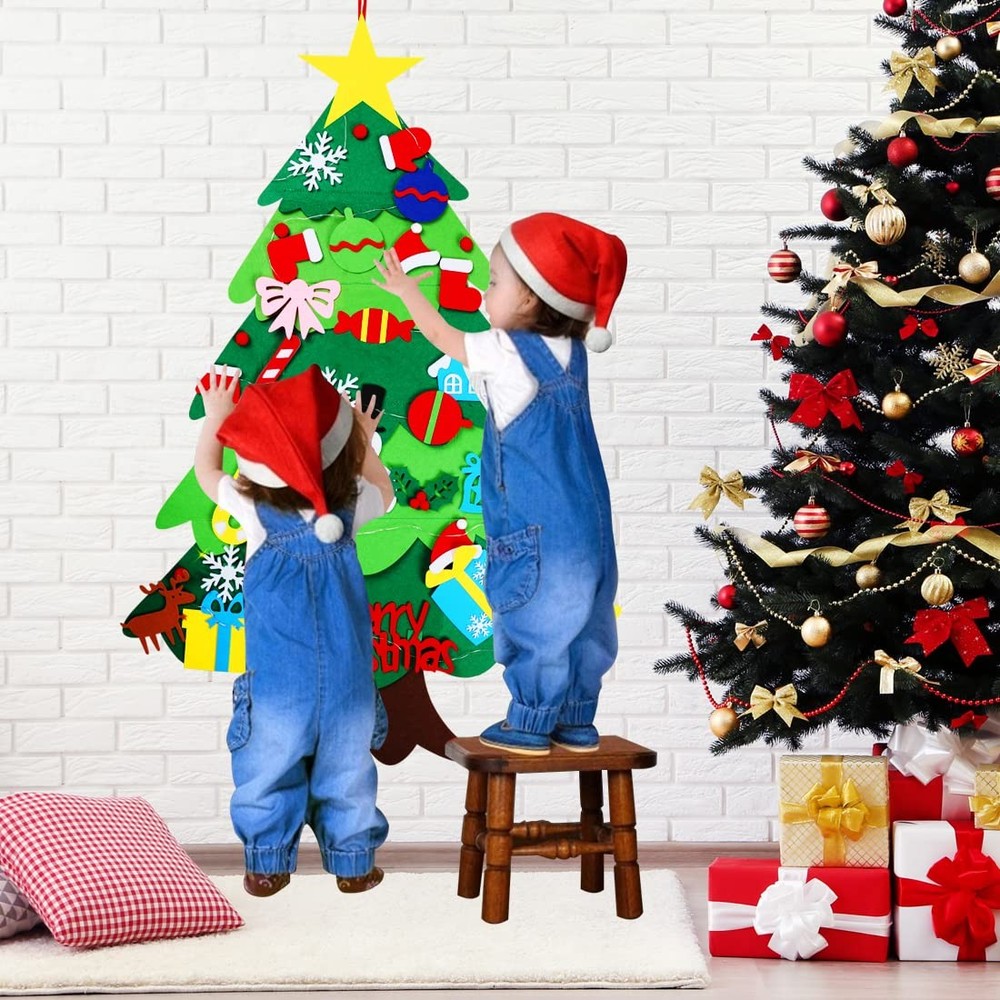DIY Felt Christmas Tree-3.5 FT Wall Felt Christmas Tree Set