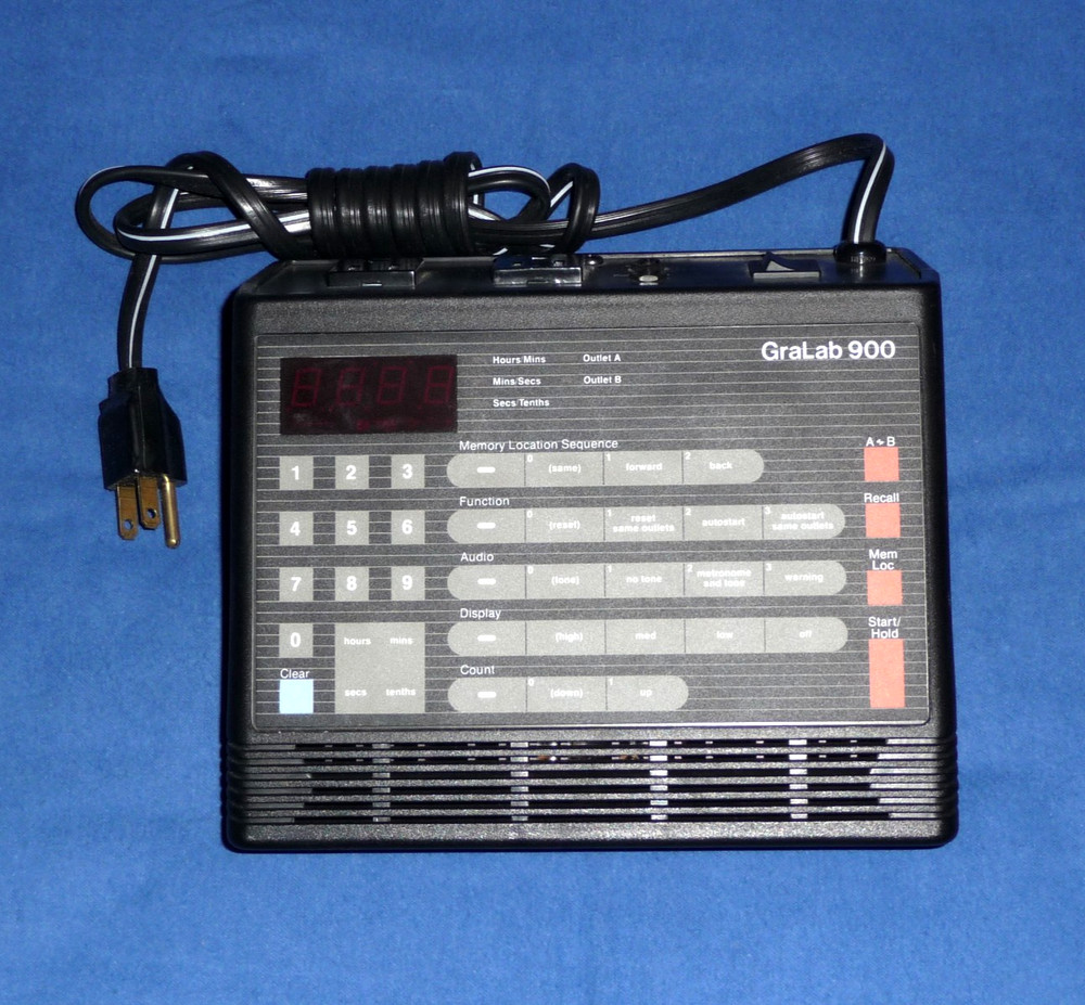 GraLab 900 Programmable Electronic Darkroom Timer - Powers On Func Buttons Work