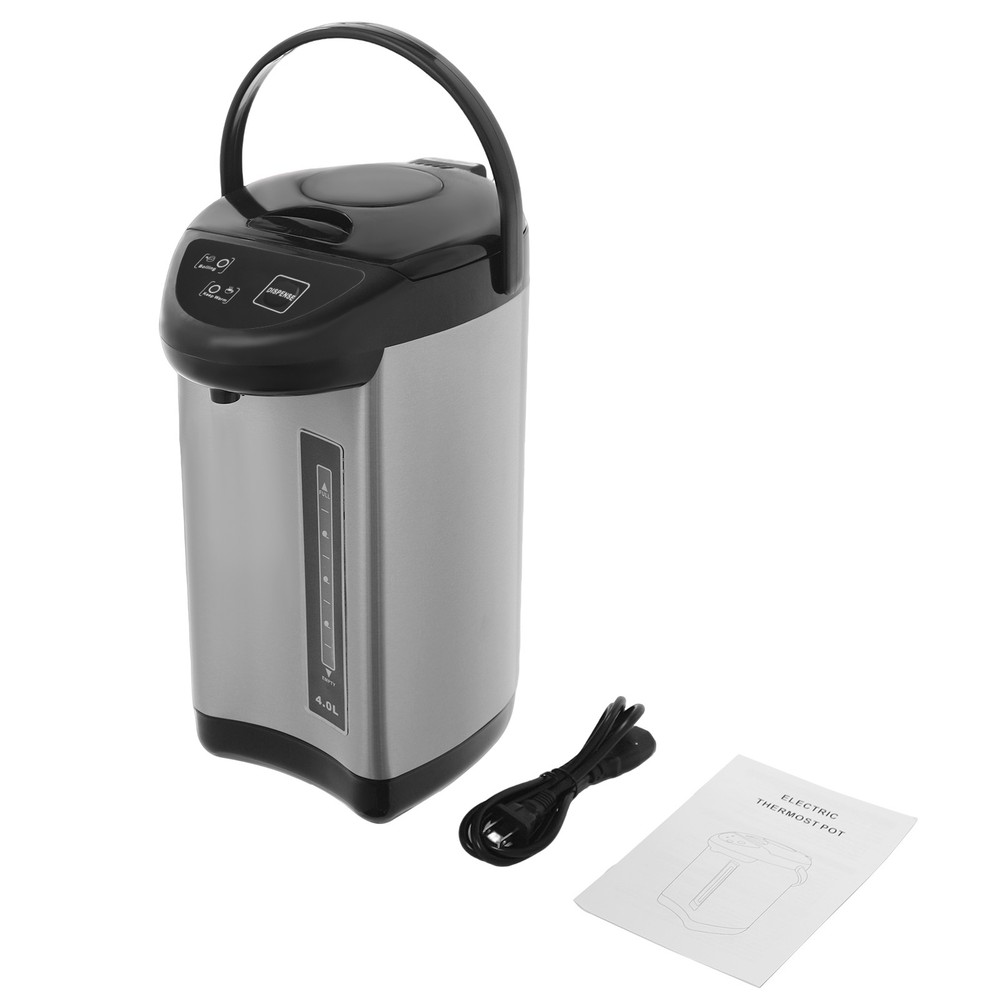 4L Electric Water Boiler Kettle Hot Water Dispenser 304 Stainless Steel 750W