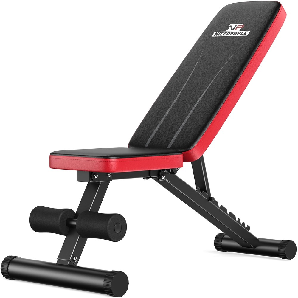 Basic Home Gym Weight Bench 8-Position Backrest 660LBS Capacity Foldable