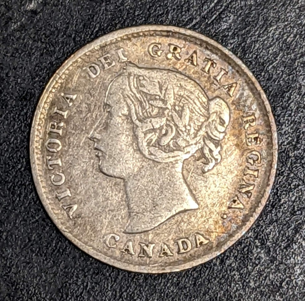 1894 Canada 5 Cent Silver Victoria