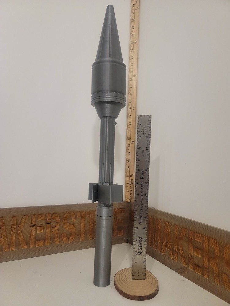 3D Printed RPG-2 PG-2 Rocket - FAKE - COSPLAY - Reenacting - Life Size RPG 2