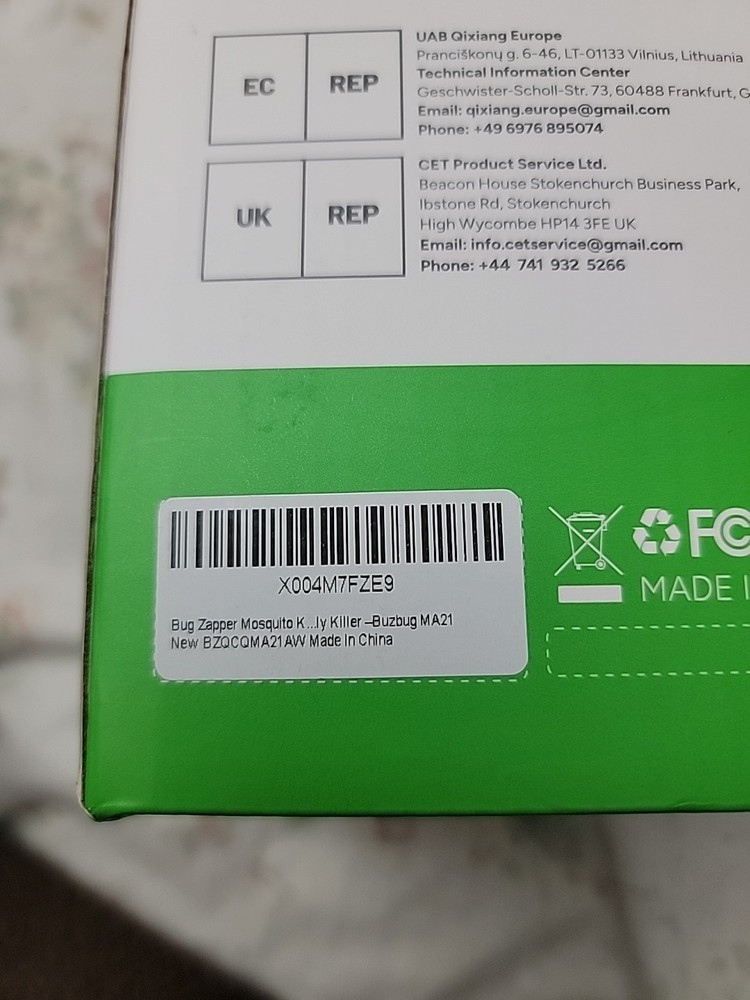 Buzbug MA-21 LED Electric Bug Zapper