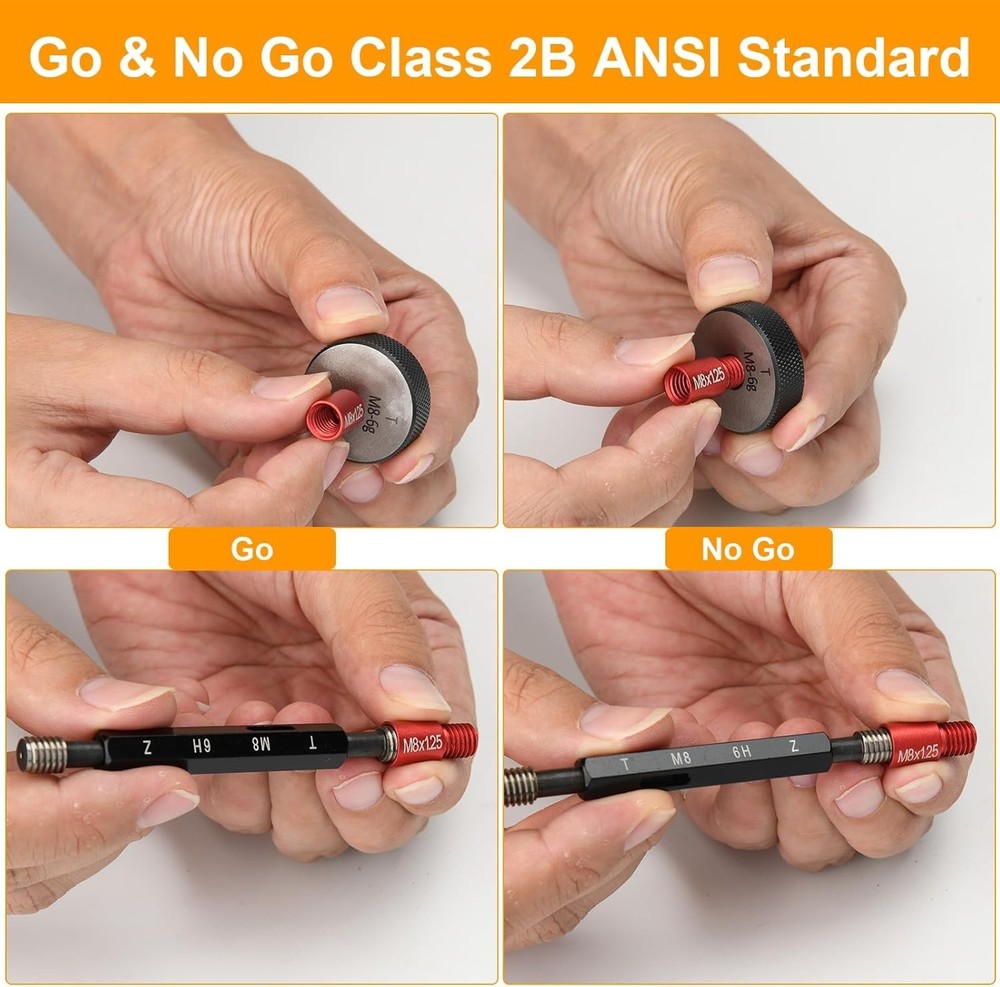 66 Pcs Thread Checker - Fast Identification for Standard & Metric Sizes