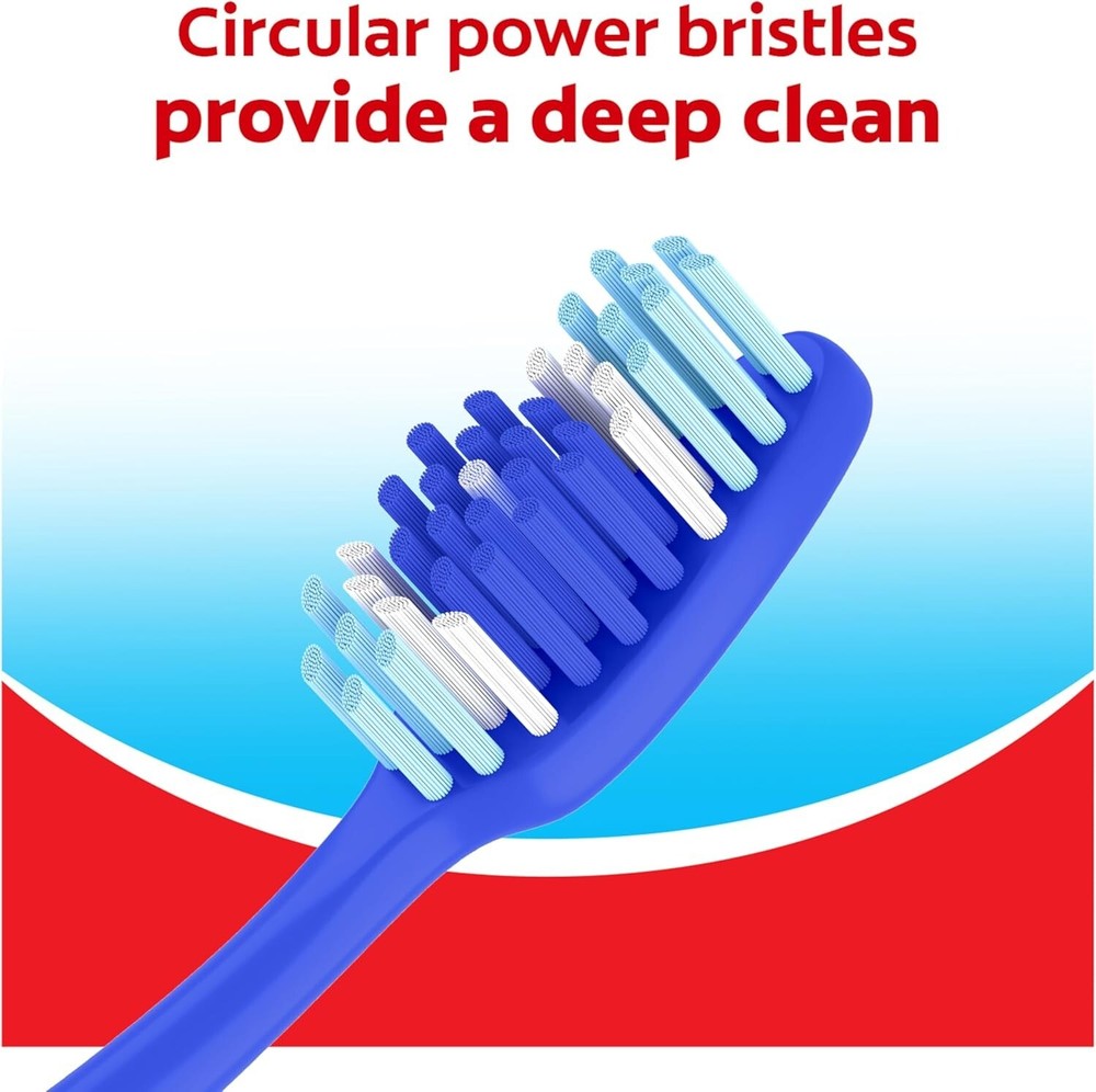 Colgate Extra Clean Toothbrush, Medium Bulk Toothbrush Pack of 6
