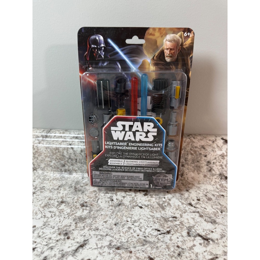 Star Wars Lightsaber Engineering Kit STEM Build 2 Glowing Sabers Vader Obi-Wan