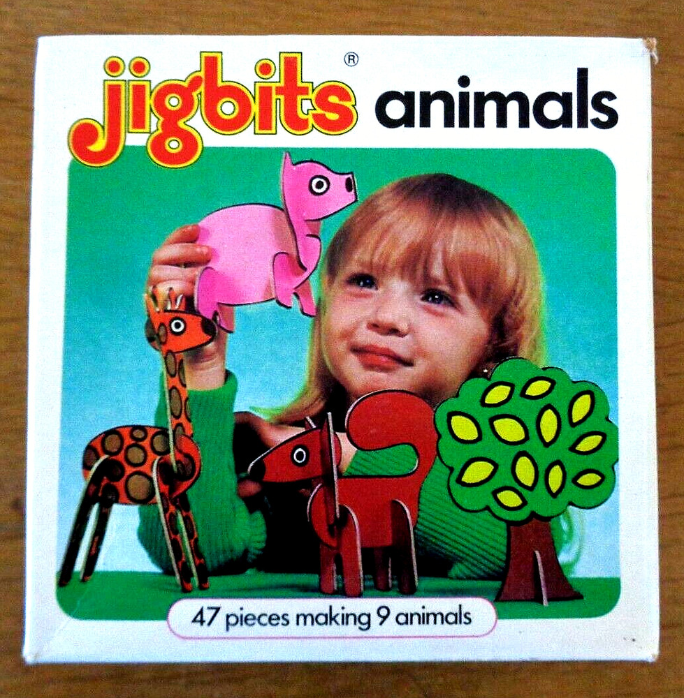 Kiddicraft JIG BITS Learning Activities * ANIMALS * 47 Pcs * Makes 9 animals
