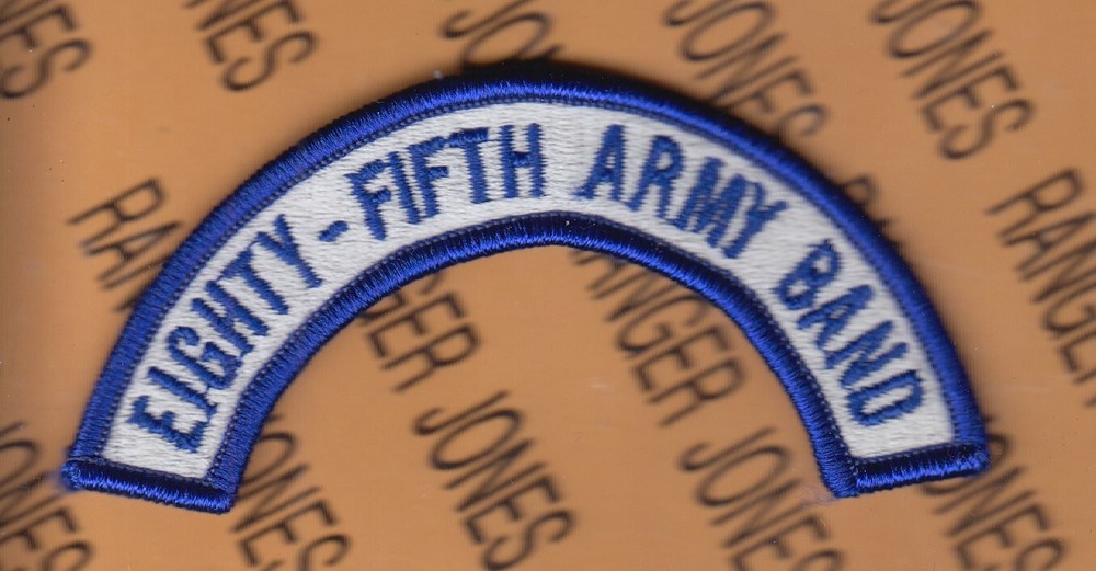 US Army 85th EIGHTY-FIFTH ARMY BAND ~4" patch m/e