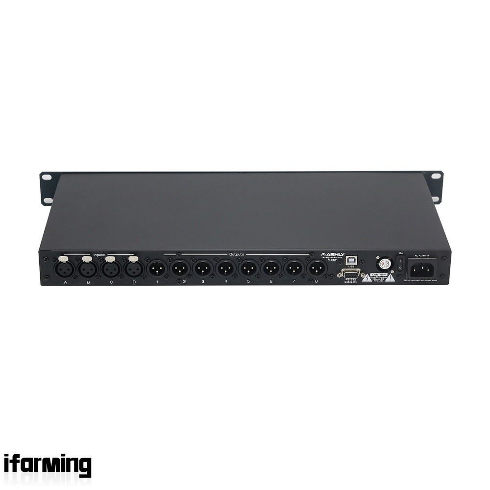 4.8SP 110V Digital DSP Audio Processor Software 4 In 8 Out Sound System #USA