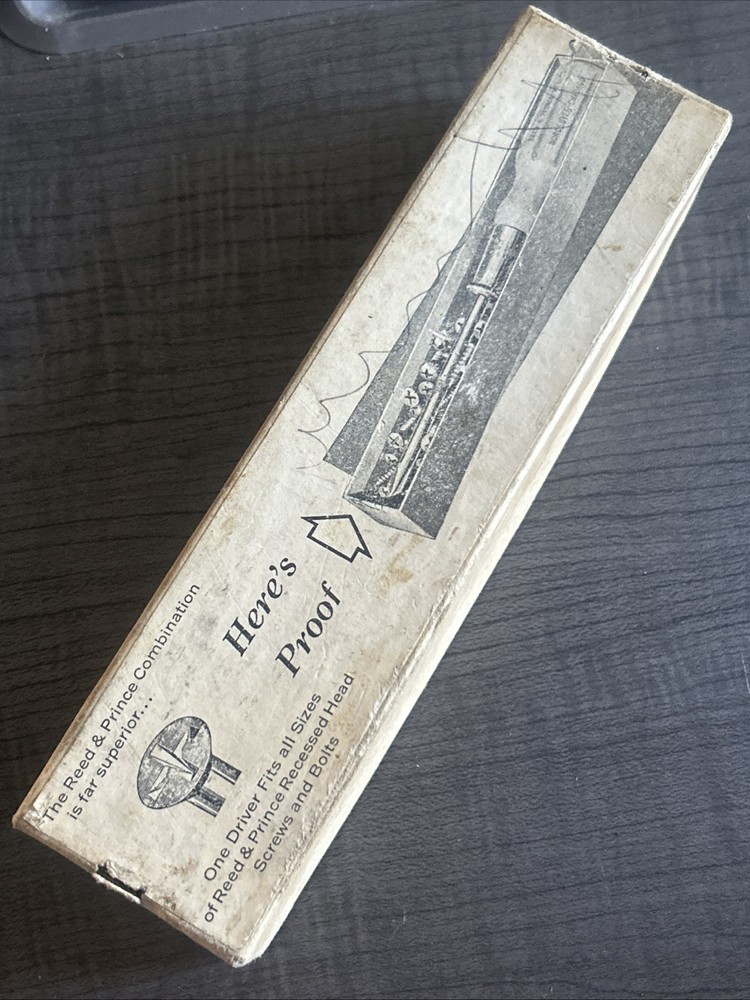 Reed & Prince Phillips Screwdriver ORIGINAL BOX ONLY