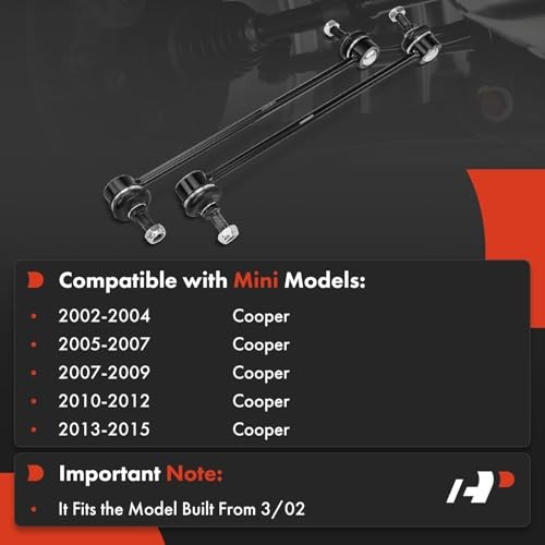 2 x Front Sway Bar Links Stabilizer Bar Links, Compatible with Mini Cooper