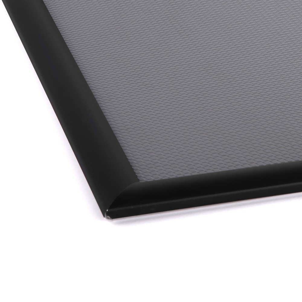 Snap Poster Frame 1" Aluminum Front Loading Wall Mounting 11x17 Inch Black