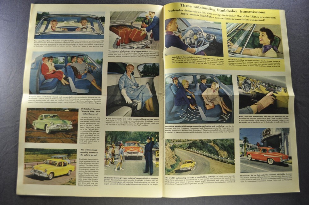 1955 Studebaker Early Brochure President Commander Champion Excellent Original