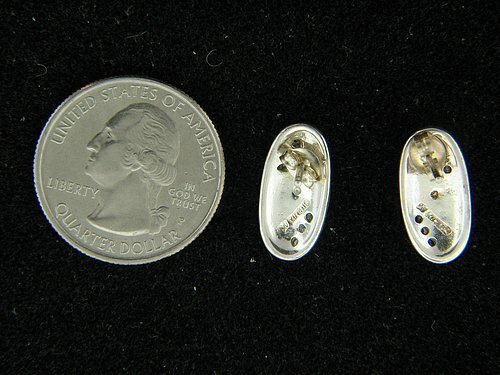 Opal White Oval Post Earring in Sterling Silver