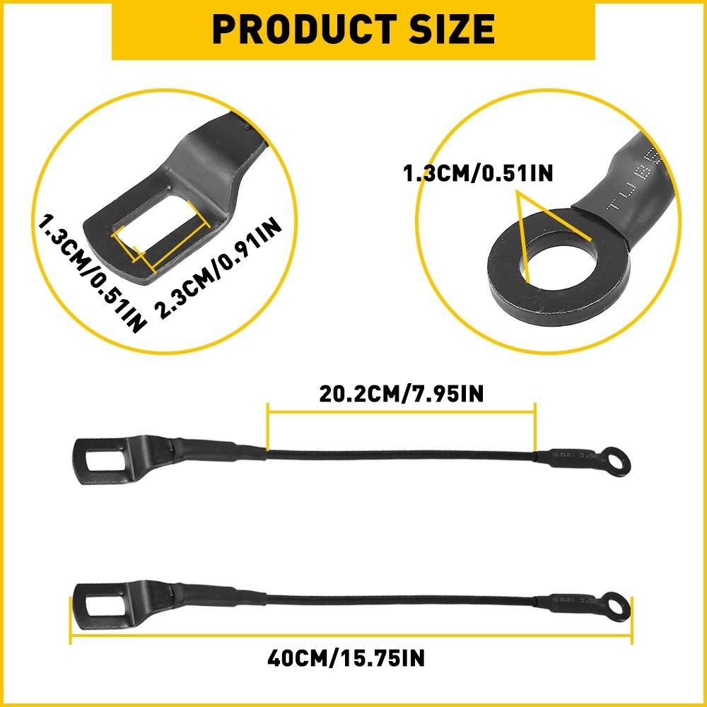 Left Right and Support Tailgate Kit Cable Set for 1995-2004 Toyota Tacoma