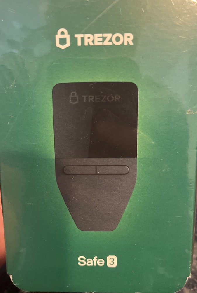 Trezor Safe 3 Passphrase Element Protected Crypto Hardware Wallet. SEALED