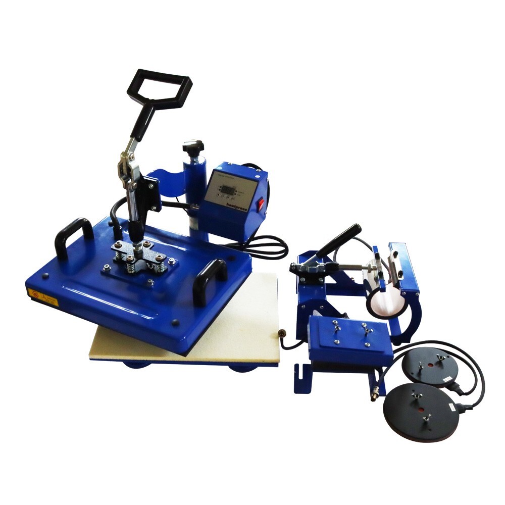 5in1 Heat Press Machine Mug Cap Hat T-shirt Heat Press Transfer Multfunction110V