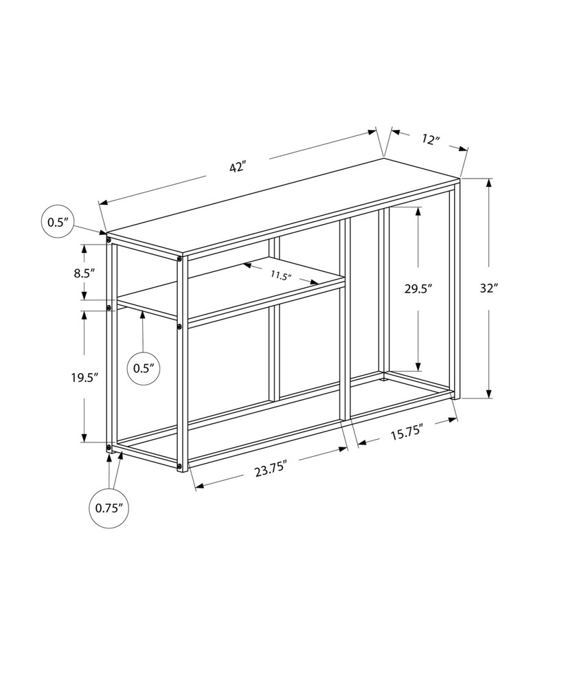 18 Gray Computer Desk