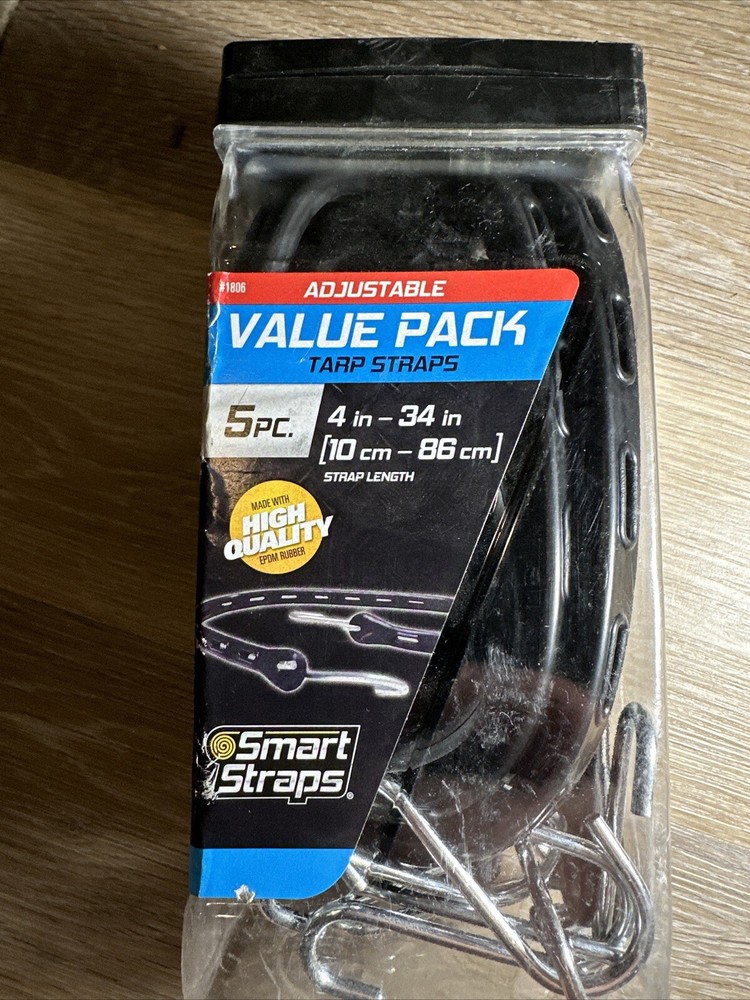 Smart Straps Assorted Rubber Tarp Straps 5-Pc.(#1A)