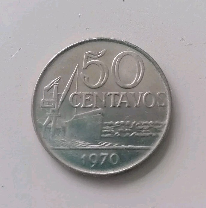 Brasil - 50 Centavos 1970 Coin - Excellent Condition