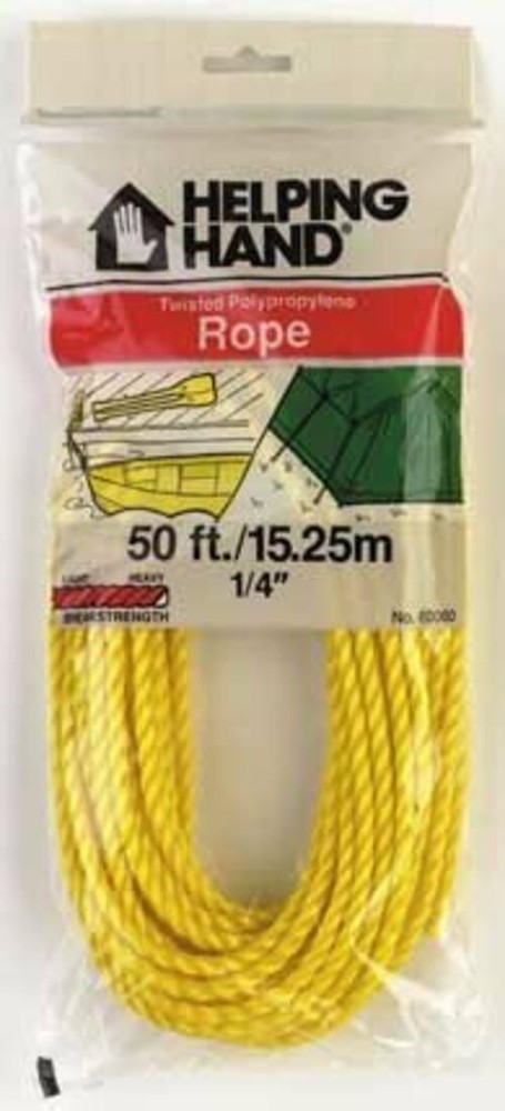 HELPING HANDS 50' Twisted Polypropylene Rope