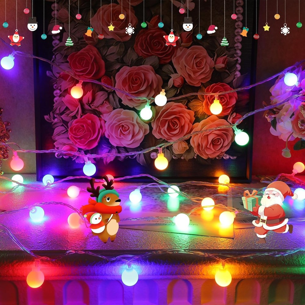 Elegant 33FT 100LED Christmas String Lights - Remote & Timer Function Included