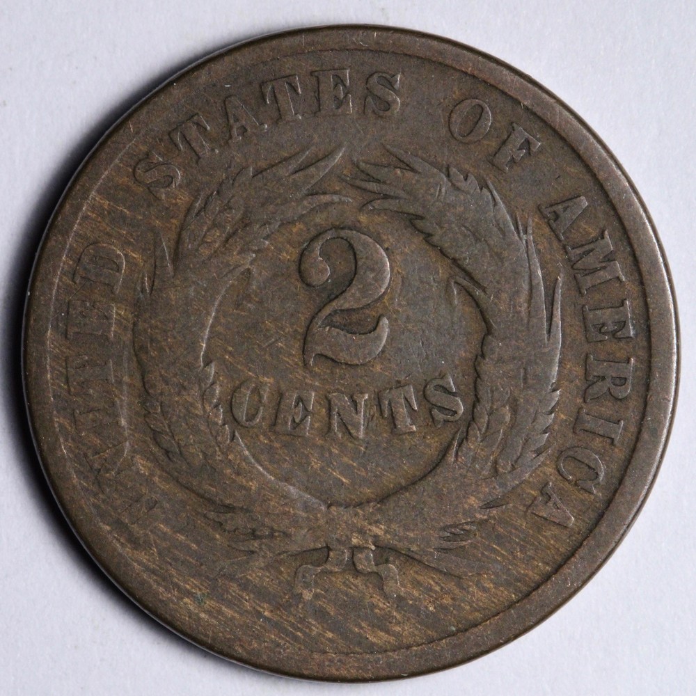 1864 LM Two Cent Piece VG E168 DSCA