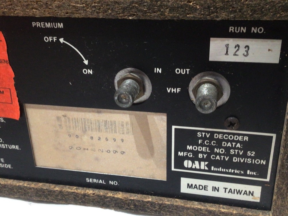 RARE Vintage 1978 ON SUBSCRIPTION TV BOX Early Pay Cable Television STV Decoder