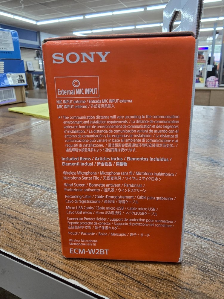 SONY ECM-W2BT Digital Camera Mount Bluetooth Wireless Microphone Test Completed