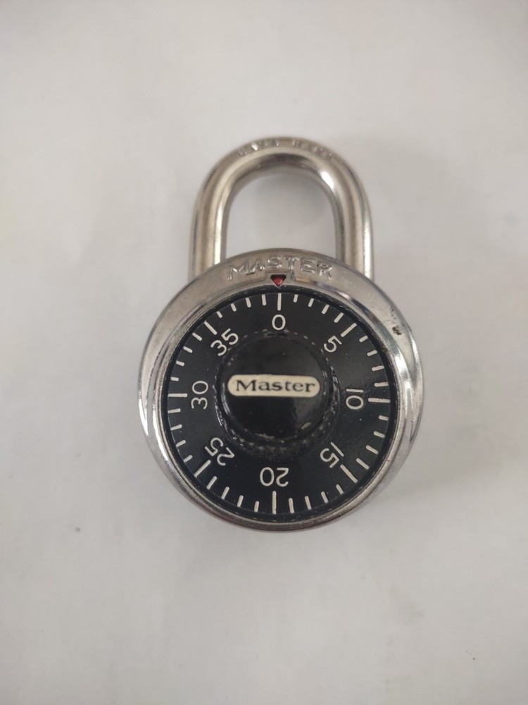 Master Lock General Security Combination Padlock Black 1-7/8" W/combination