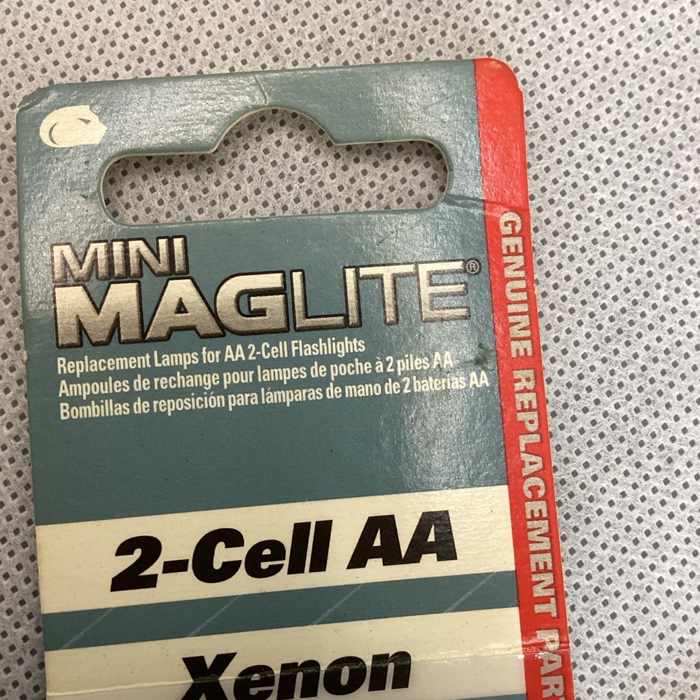 Mini MAGLite Replacement Bulbs Xenon 2-Cell AA MADE IN GERMANY