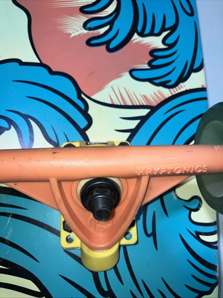 Kryptonics 36" Longboard Skateboard Blue Wave Sunset
