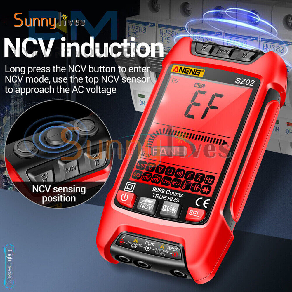 Digital Multimeter Voltmeter Resistance Capacitance Temp Transistor Tester Meter