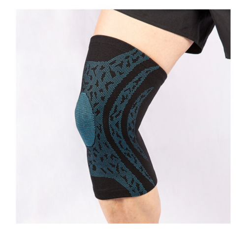 Compression Sleeve Elastic Knee Pad Support Wrap Sports Black Spandex Protect