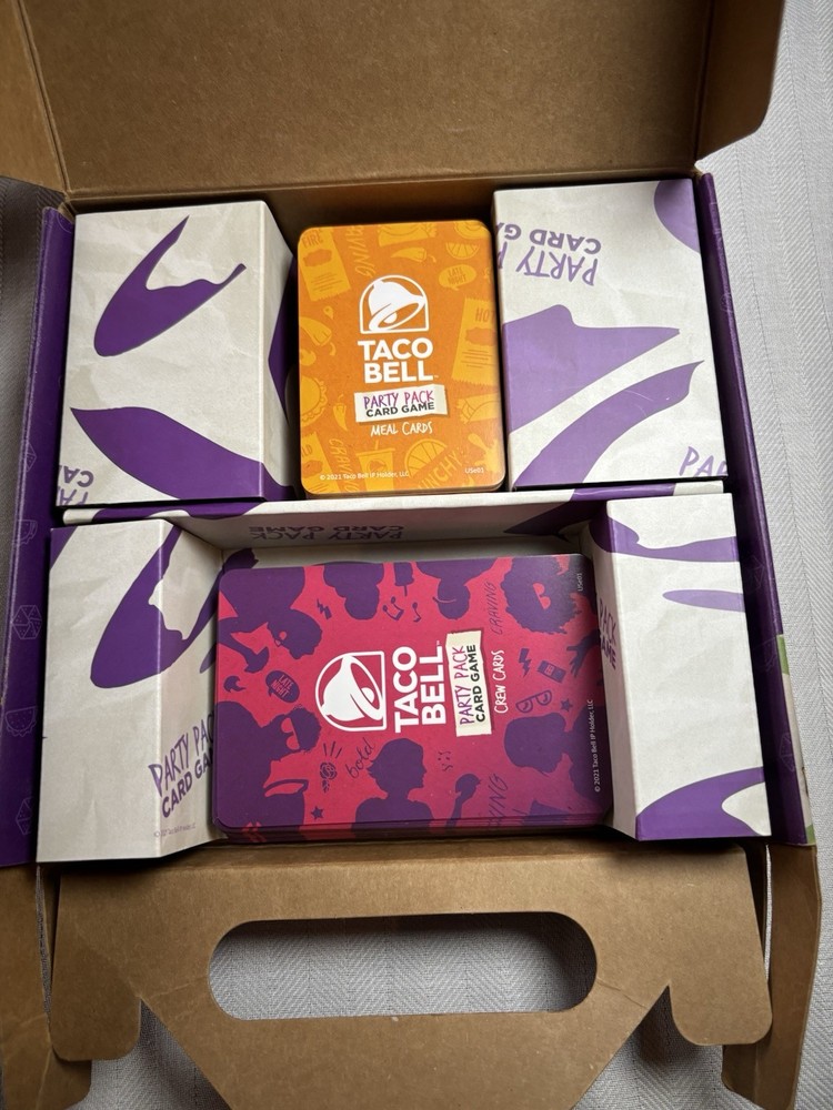 Taco Bell Party Pack Card Game Complete Set Open Never Played