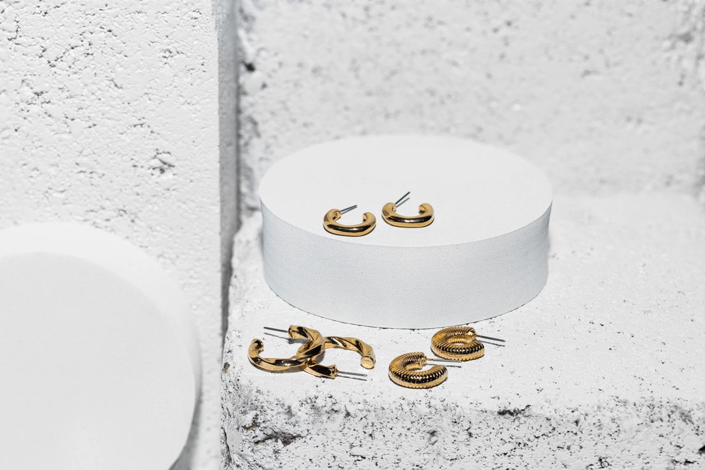 Trio Gold Hoop Earrings