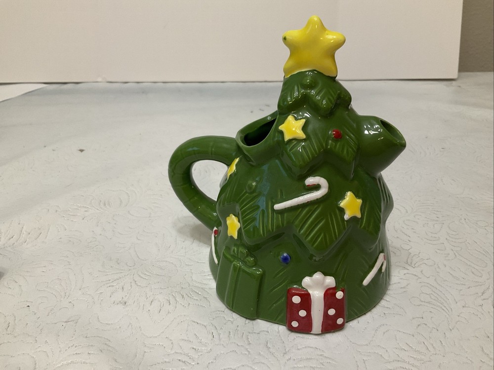 Christmas Tree Creamer Approx, 5”X 5”