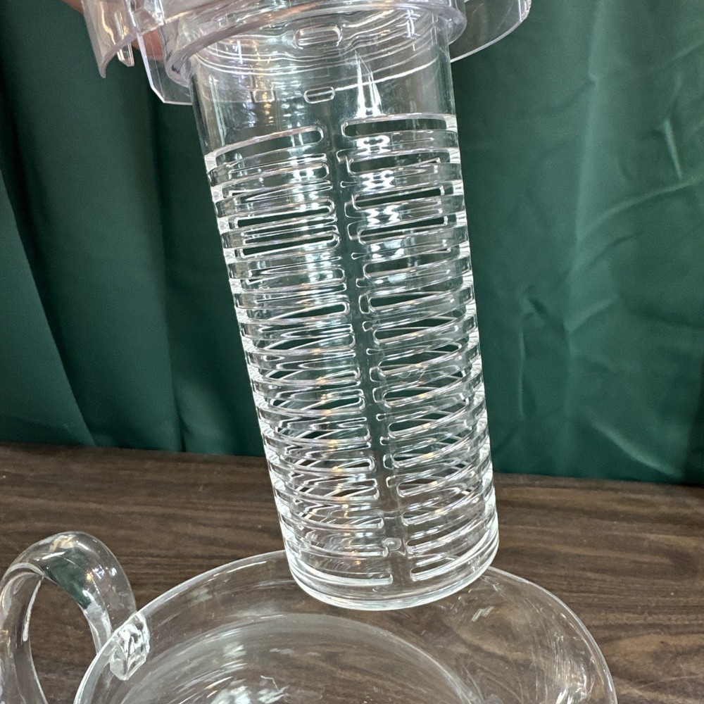 Clear Acrylic 3.5 Qt Pitcher With Fruit Infuser
