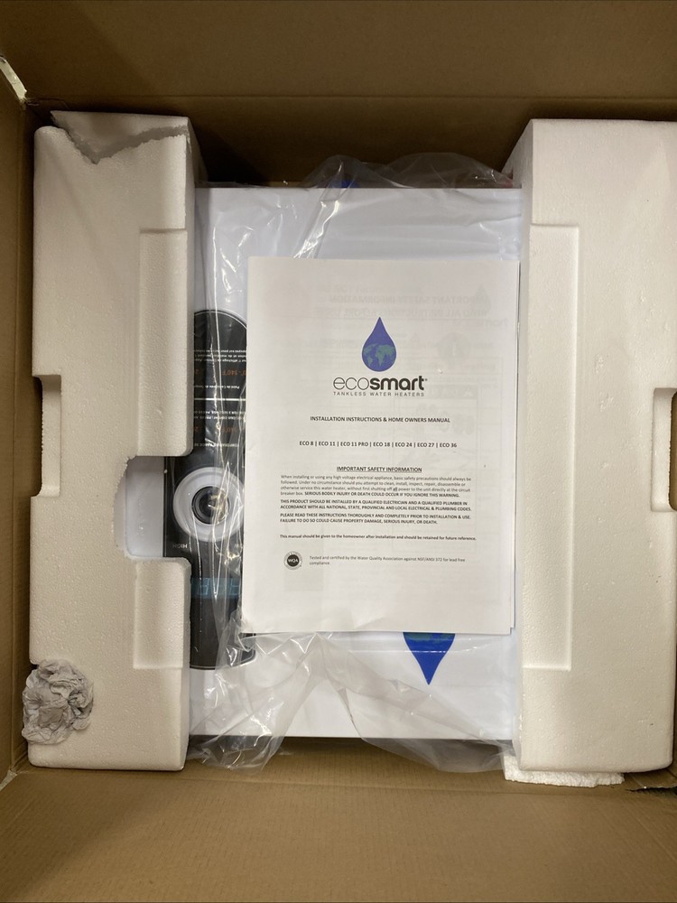 EcoSmart Eco 24 Electric Tankless Water Heater 240 V