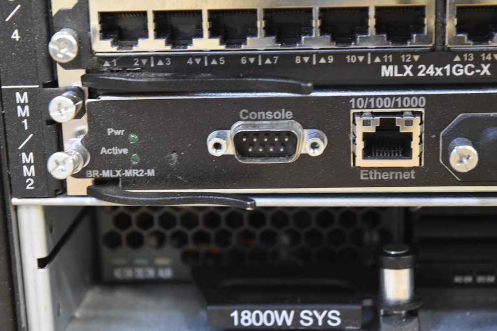 Brocade MLXE-4 Core Router - Assorted Modules *READ*