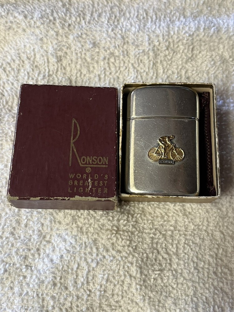 Ronson Americana cigarette lighter Schwinn Bicycle