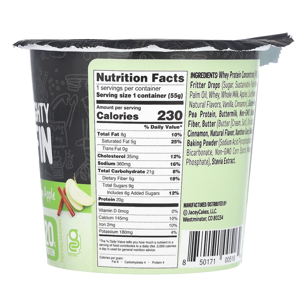 Mighty Muffin, Cinnamon Apple, 1.94 oz (55 g)