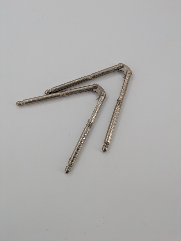 (2) Vintage HMQ Metal Nutcrackers Handheld