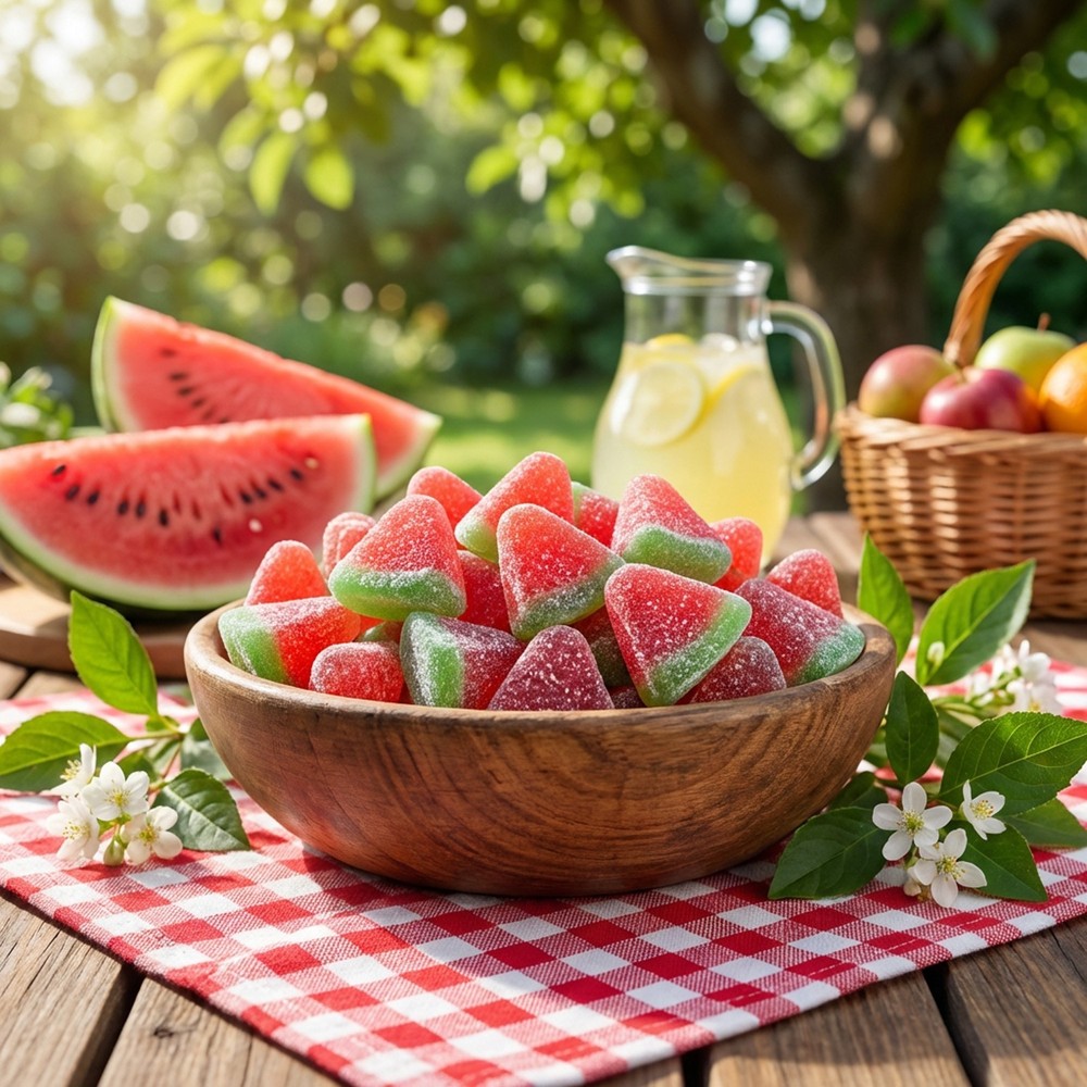 Watermelon Gummy Candies – Soft Chewy Fruit Gummies (2.2 lbs)