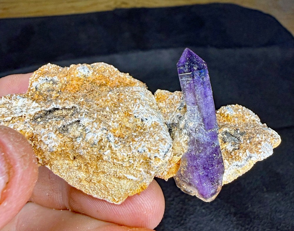 Conversation Crystals - Namibian Amethyst on Feldspar