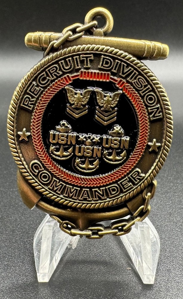Recruit Training Command Great Lakes Illinois USN CPO Commander Challenge Coin