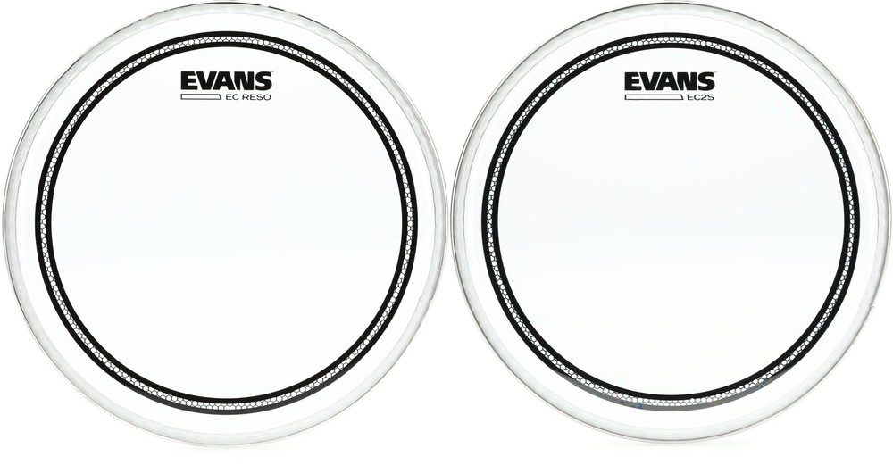 Evans EC2S Clear 8 Inch Drumhead with Value Bundle